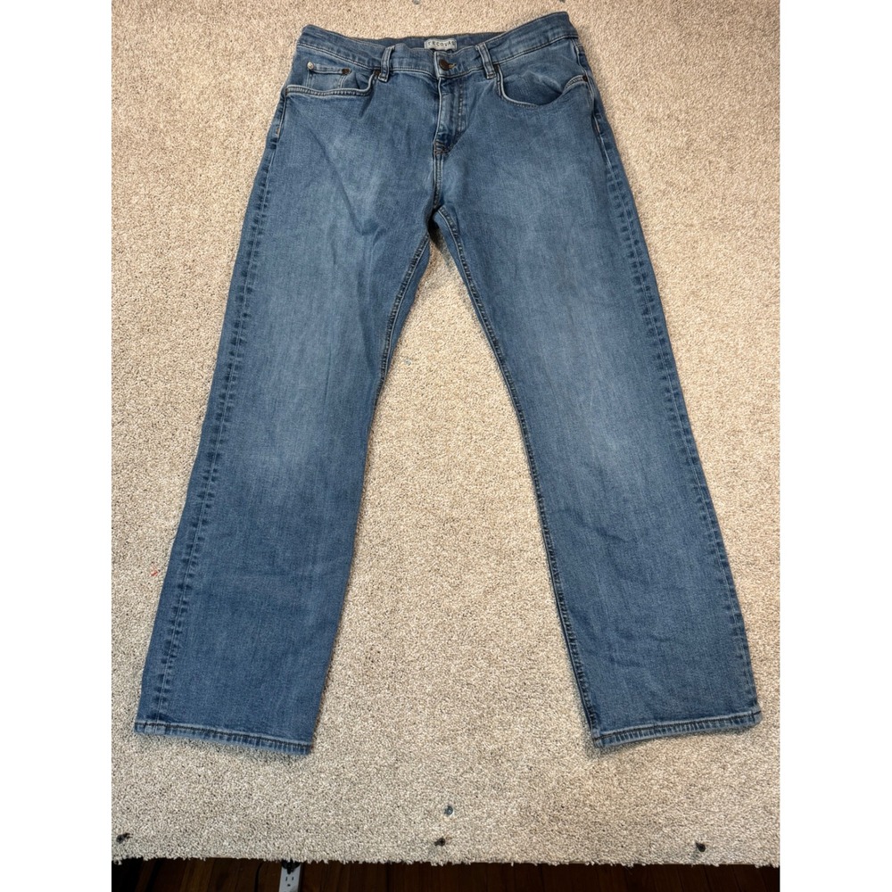 Tecovas Mens Standard Jean Medium Blue Straight Leg Stretch Denim 34x30